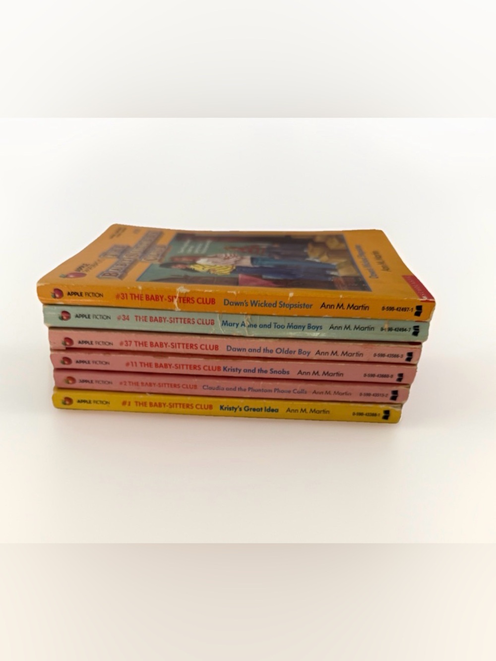 Vintage The Baby-Sitters Club Paperback Book Lot of 6 Ann M Martin 80s 90s READ